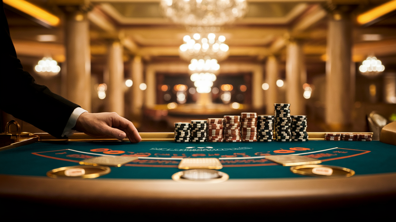 Master the elegant game of blackjack with refined strategy and insight